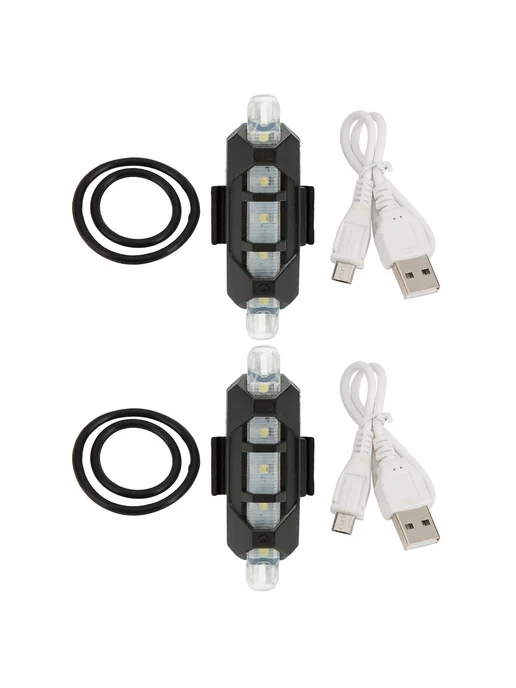 2x LED габаритный свет для электросамоката M365 Pro синий, белый