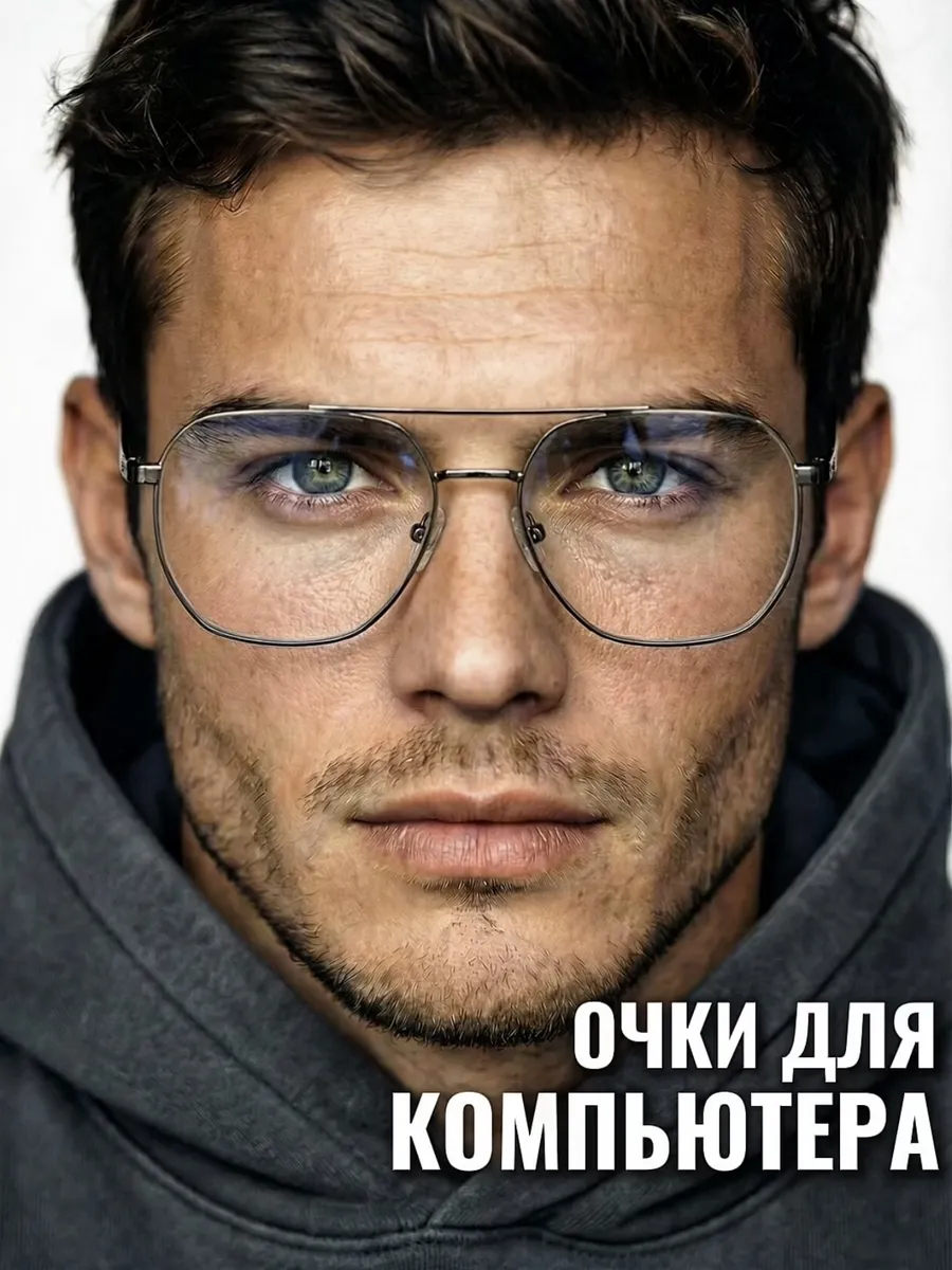 Очки для компьютера защитные имиджевые без диоптрий