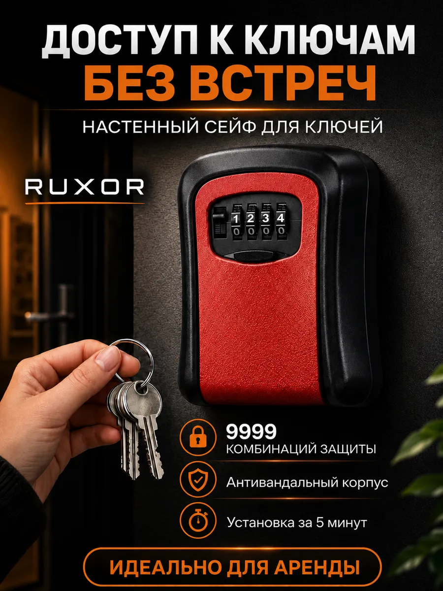 Сейф для ключей с кодовым замком ключница настенная