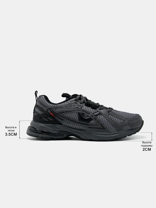 PEXT Кроссовки спортивные дышащие, серый, фото 2