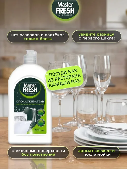 MASTER FRESH Набор для ухода за посудомоечной машиной 2.750г, 2,75 г, фото 7