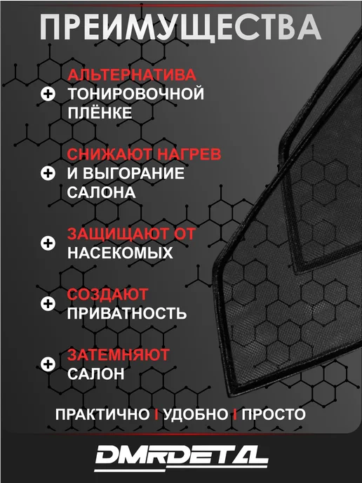 АвтоХаус шторки боковые на лада калина и гранта 15% затемнение, черный, фото 3