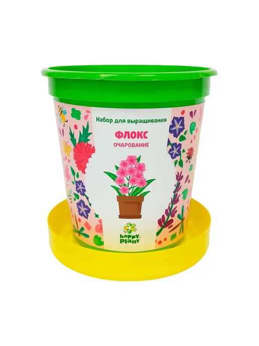 Happy Plants Набор для выращивания растений флокс в горшке, вариант, фото 2