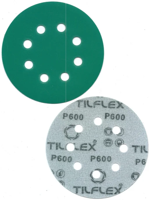 TILFLEX Шлифовальные круги на липучке 125 мм, Р600, 8 отв, 5 шт, 5 шт, фото 2