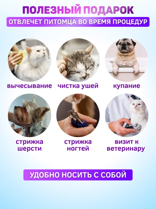 Лизательный коврик для собак и кошек, синий, фото 5