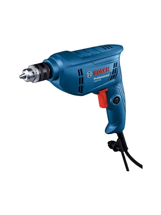 BOSCH Ручная дрель GBM 400 с металлическим патроном, синий, фото 8