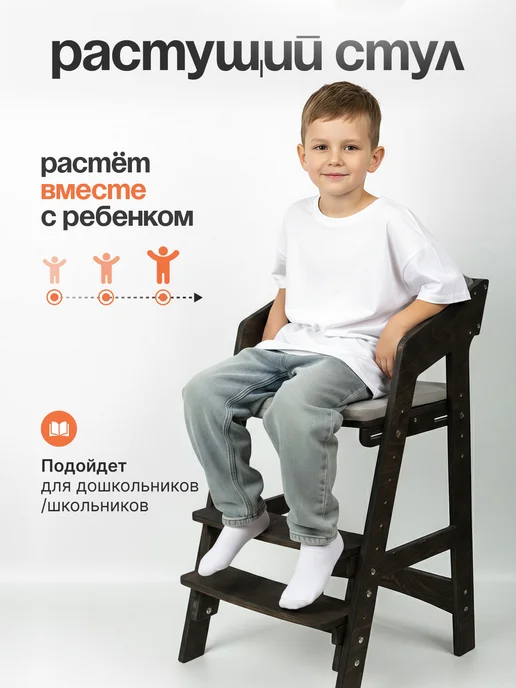 ДРЕВА Растущий стул для кормления со столиком, зеленый, фото 3