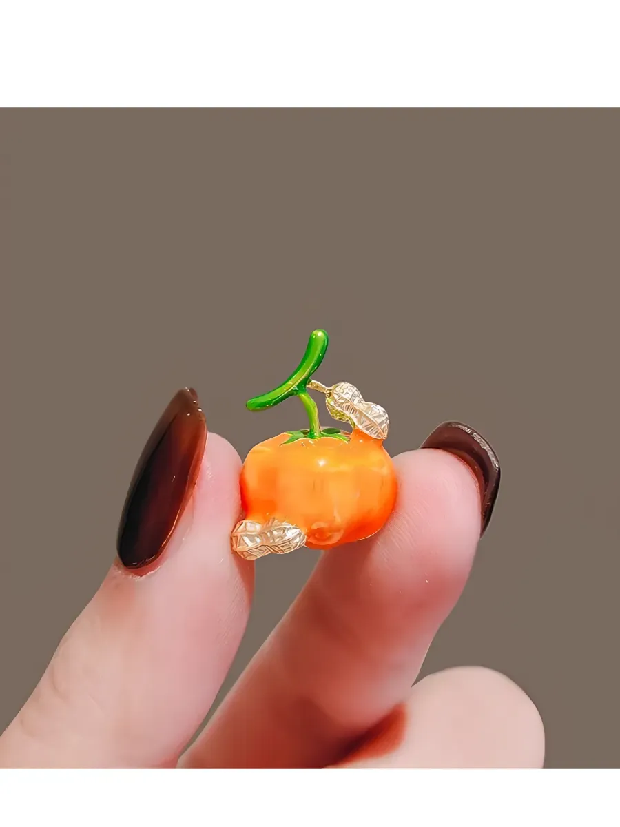 Брошь Мини Хурма для рубашки, пальто, костюма, платья