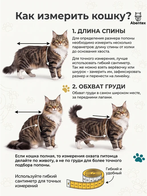 abentex Попона послеоперационная для кошек на липучке, вариант, фото 4