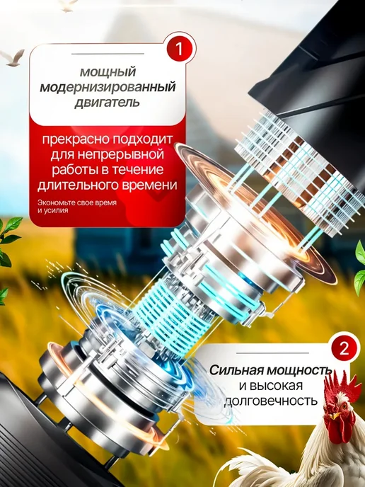 DielStore перосъемная машина для птицы электрическая, вариант, фото 2