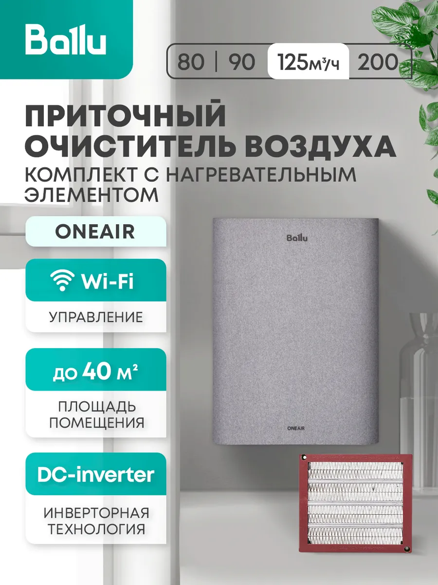 Очиститель воздуха приточный ONEAIR ASP-100H