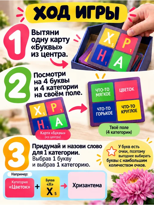 Игра Ура! Настольная игра в слова для всей семьи Шевели мозгами 6+, фиолетовый, фото 7