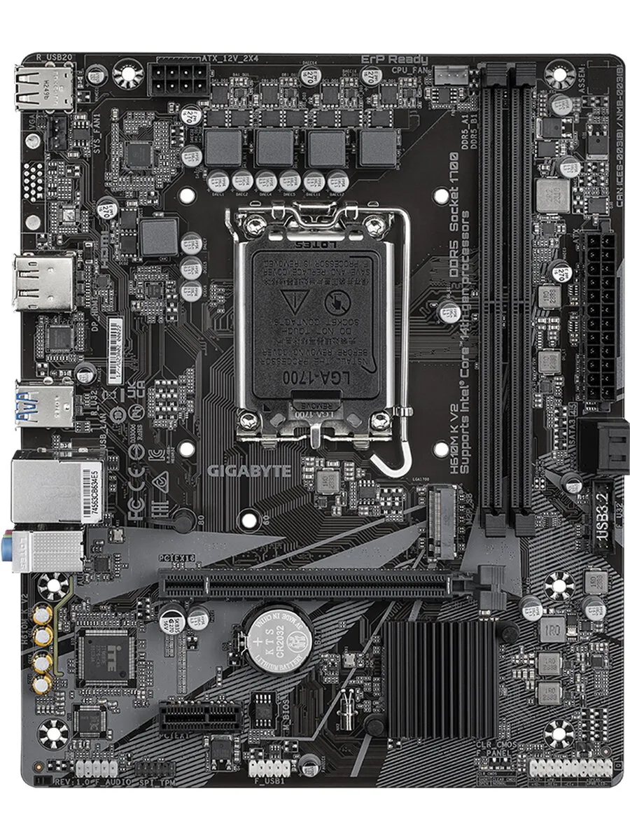 Материнская плата H610M K V2 Gigabyte 725443611 купить за 8 472 ₽ в интернет‑магазине Wildberries