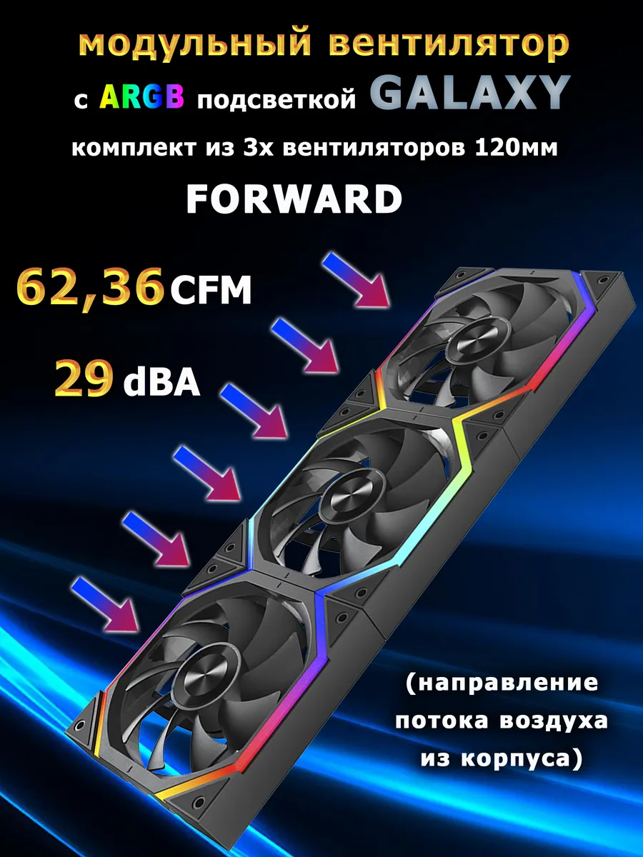 Модульный вентилятор GALAXY FORWARD ARGB