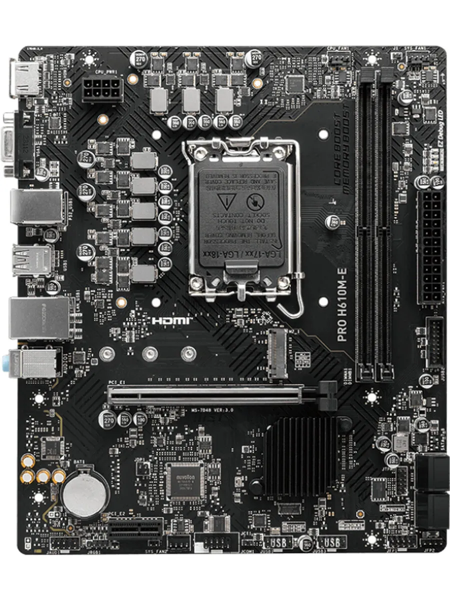 MSI Материнская плата PRO H610M-E