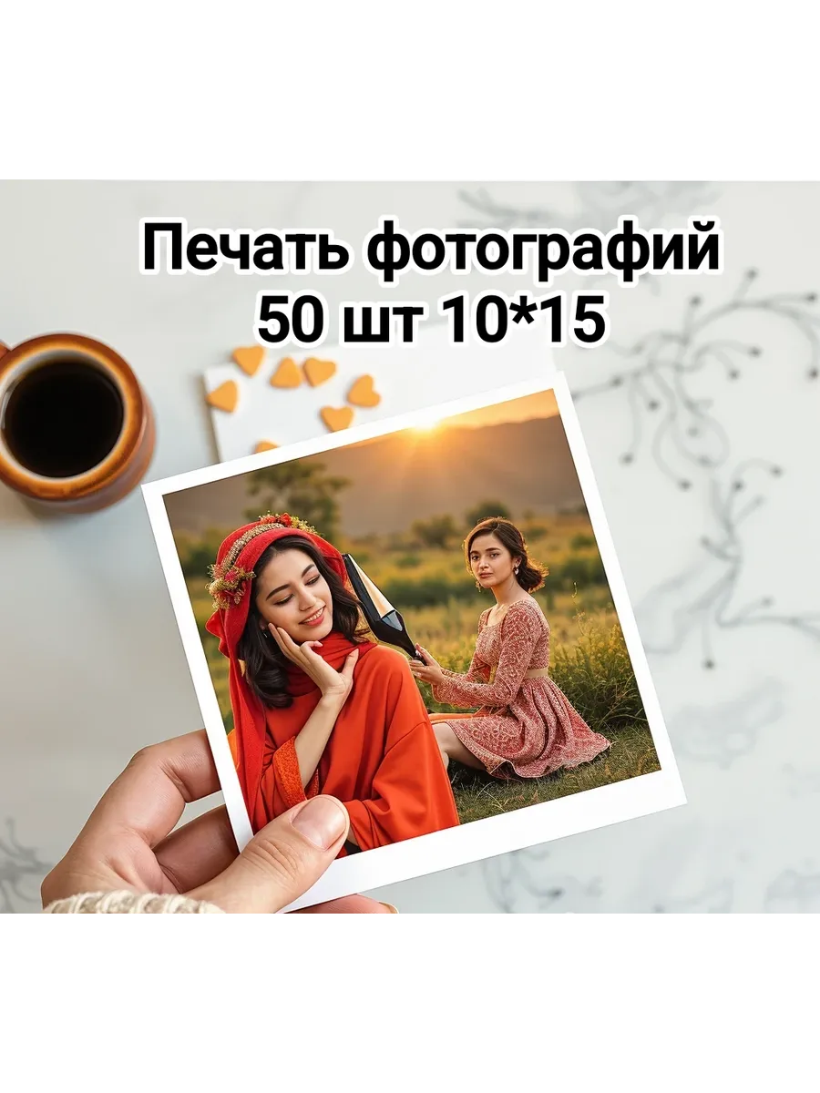 Печать фотографий 10*15 50 шт