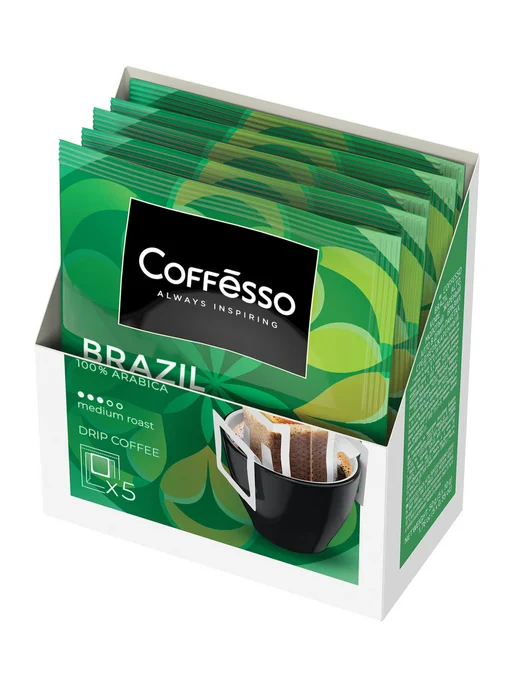COFFESSO Кофе в дрип-пакетах, 10 порций по 9 г, 10 г, фото 2
