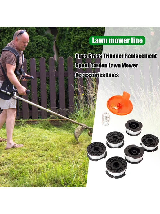 Набор катушек для триммера 6 8шт 9.14м для Black&Decker, 8 шт, 9,14 м, фото 4