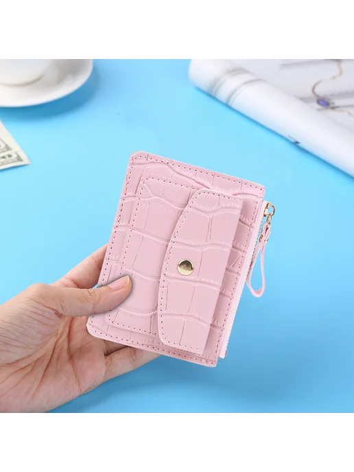 Женский кошелек- картуholder PU кожа мультитечка для дам (, розовый, фото 2