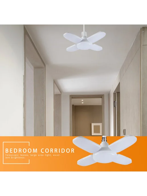 60W B22 LED лампа Гаражная Регулируемая потолочная (Холодный, 60 Вт, фото 4