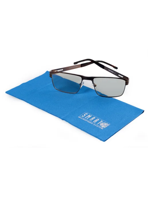 Smart Microfiber System Салфетка для очков и оптики Smart, 20х20 см, голубая, 20x20 см