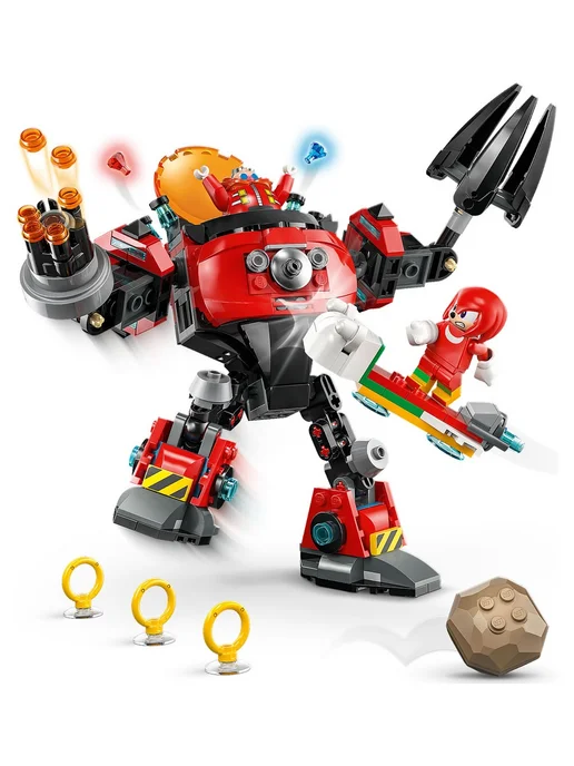 LEGO Sonic 77005 Наклз против меха-яйцедробилки Доктора Эггмена, красный, фото 3