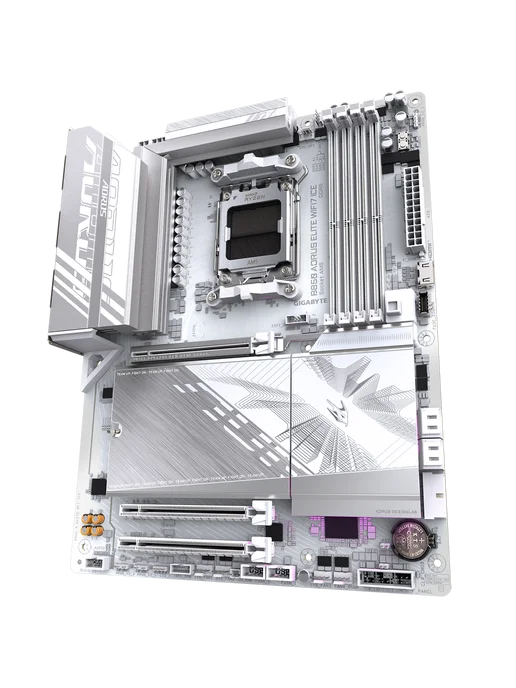 AORUS Материнская плата B850 ELITE WIFI7 AM5 AMD B850 ATX RT, белый, фото 2