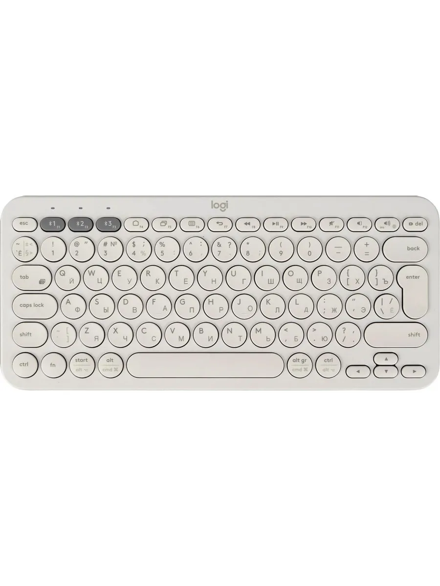 LOGITECH Клавиатура Multi-Device K380 Белый (920-009589)