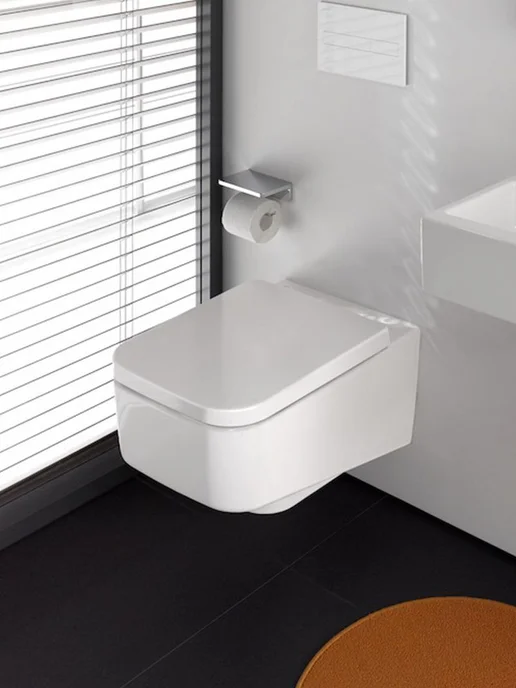 LAUFEN Унитаз подвесной Pro S безободковый микролифт каскадный, белый, фото 7