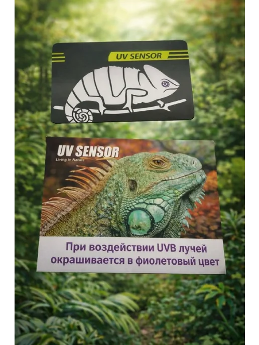 AquaSyncro Тестер индикатор UVB уровня уф лампы террариума, фиолетовый, фото 2