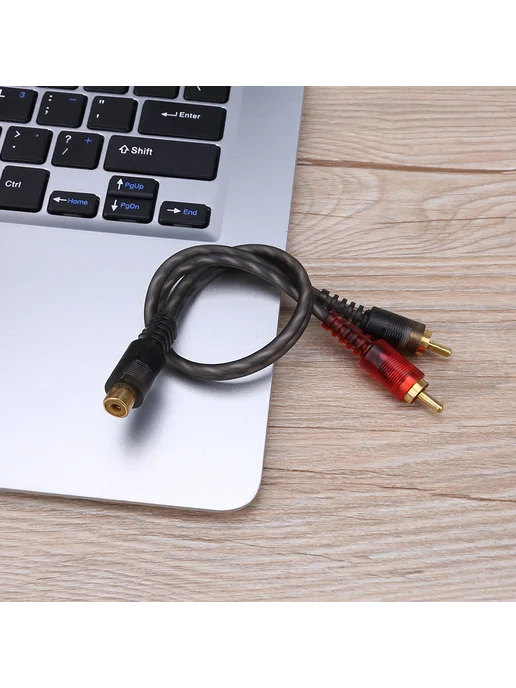 RCA автомобильный аудиокабель разветвитель 1 на 2 из чистой…, 4 шт, фото 4