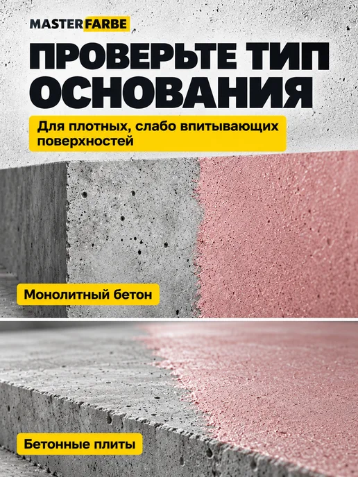 MASTERFARBE Грунтовка для бетона адгезионная Бетонконтакт 3 кг, 6 кг, фото 5