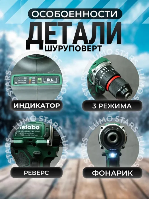 Набор электроинструментов 3 в 1 METABO, 2 АКБ, 10 комплекте 4, фото 7
