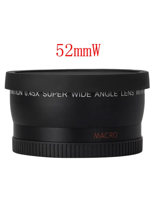 Объектив 52мм 0 45x широкий макро для Nikon 18-55 55-200 50м, 50 м, фото 3