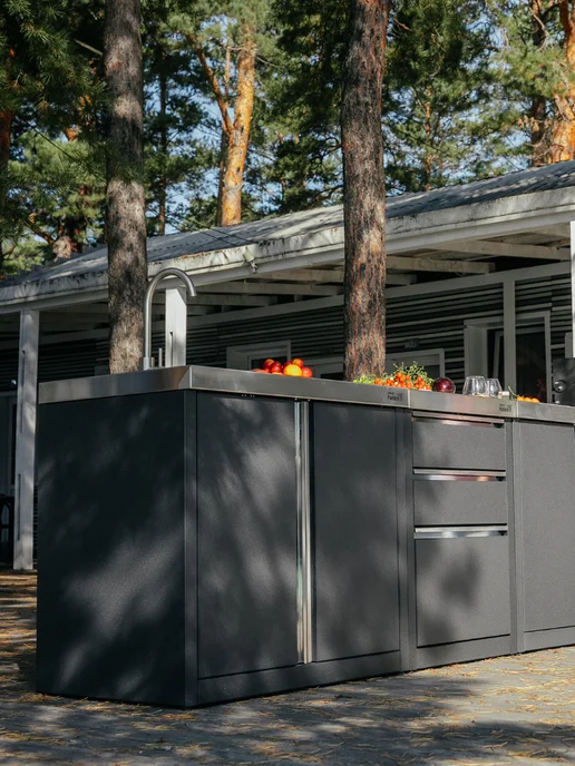 Helios Модуль уличной кухни SMART 900 Шкаф с мойкой, вариант, фото 2