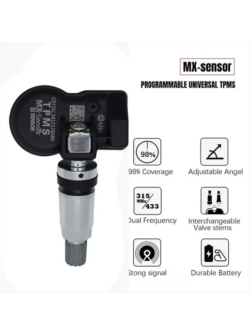 Программируемый датчик TPMS MX 315 МГц + 433 МГц 2-в-1 для и…, вариант, фото 2