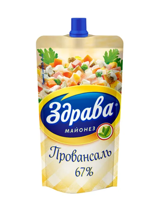 Здрава Майонез Провансаль 67%, 230 г, 2 штуки, 230 г, фото 2
