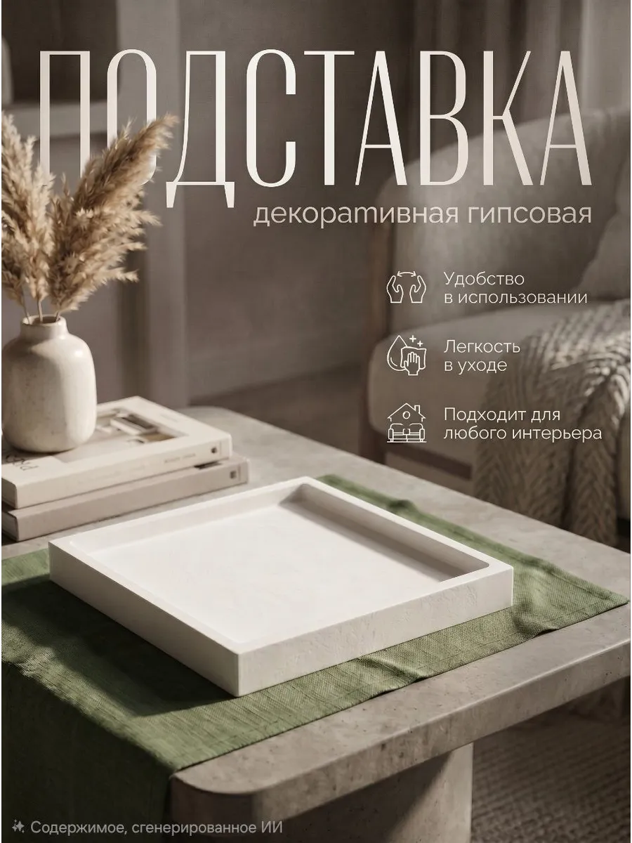 Подставка гипсовая декоративная для украшений