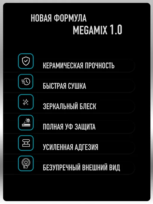 MEGAMIXnano Лак автомобильный 2К HS, Комплект Лак+Отверд. - 2 шт, 2 шт, фото 2