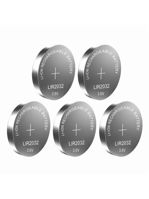 Перезаряжаемые батарейки LIR2032 3 6В 40мАч для устройств, 40 мАч, фото 8