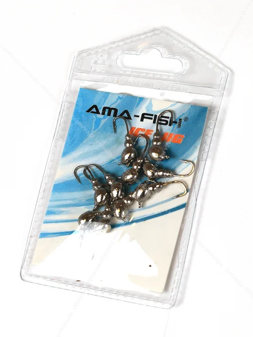 AMA-FISH Мормышки 0.6 гр 4 мм 10 шт для зимней рыбалки, 1,1 г, 10 шт