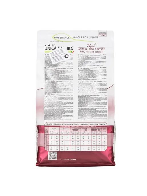 Сухой корм Unica Natura Картофел… для собак, мелкие, утка, 0,8 кг, фото 7
