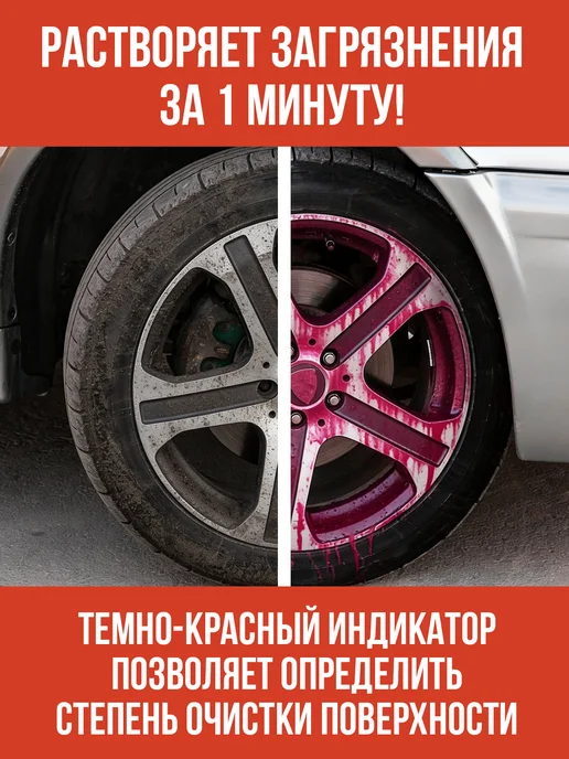 КЛИМЫЧ Очиститель металлических вкраплений для дисков и кузова авто, вариант, фото 3