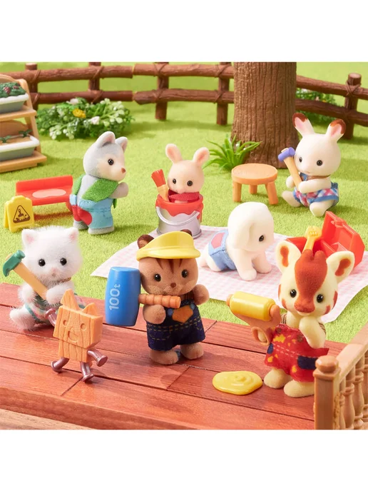 Sylvanian Families Набор Малыши-строители (закрытая упаковка) 5838, вариант, фото 2