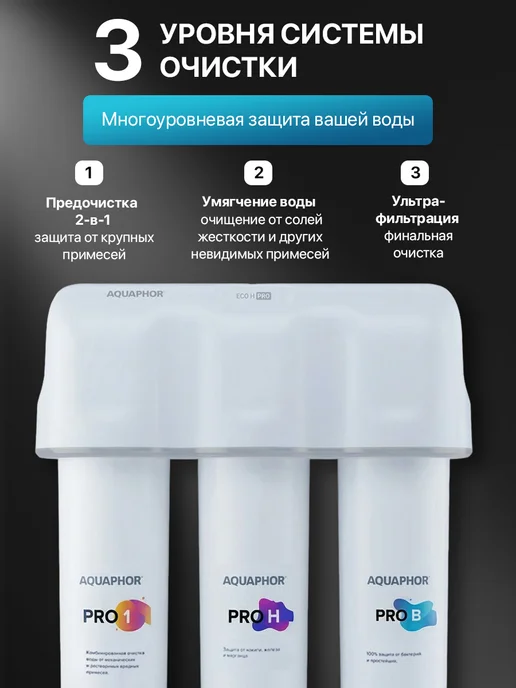 Аквафор Фильтр для воды под мойку с краном Эко Н Про, вариант, фото 3
