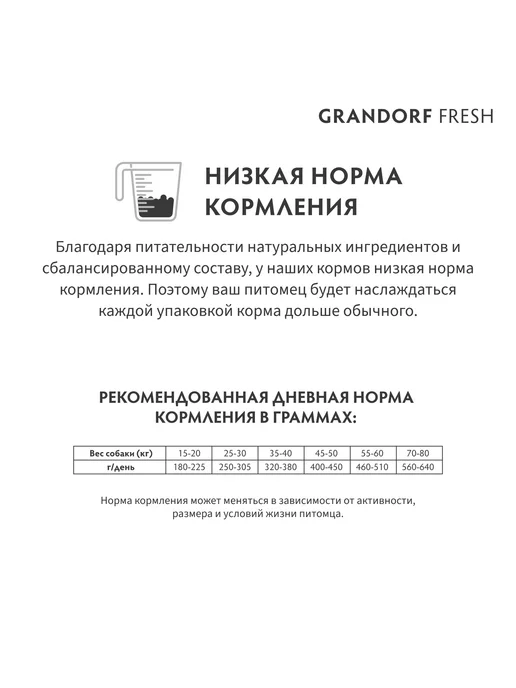 Сухой корм Grandorf fresh для собак, взрослые, крупные, ягненок, 3 кг, фото 8