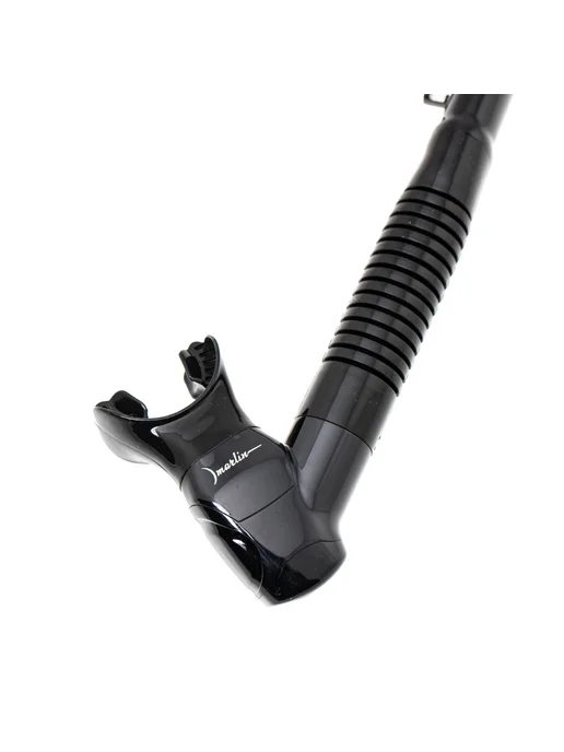 Марлин Трубка для снорклинга и дайвинга Marlin DRY LUX black, черный, фото 2