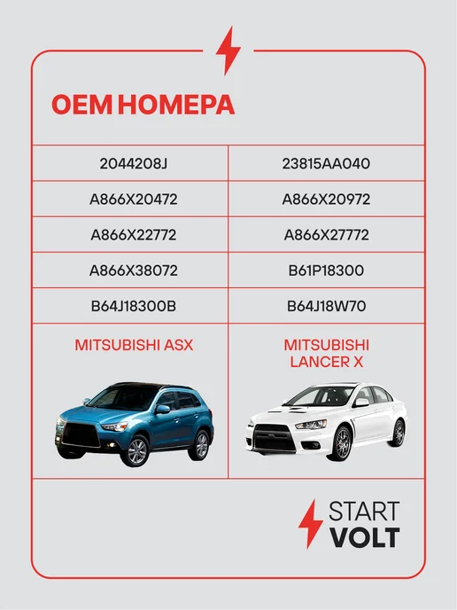 STARTVOLT Регулятор напряжения генератора Mitsubishi ASX Lancer X, вариант, фото 2