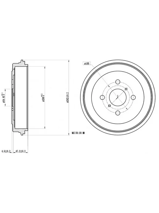 TRIALLI Барабаны тормозные для а м Geely MK (08-) MK Cross 2 шт, 2 шт, фото 7