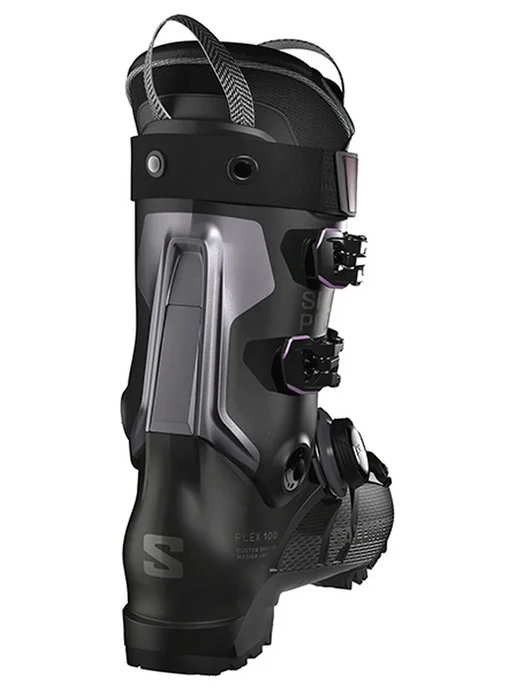 SALOMON Г л ботинки S-Pro Supra BOA 100 GW Black-Grey-Burgundy, черный, фото 2